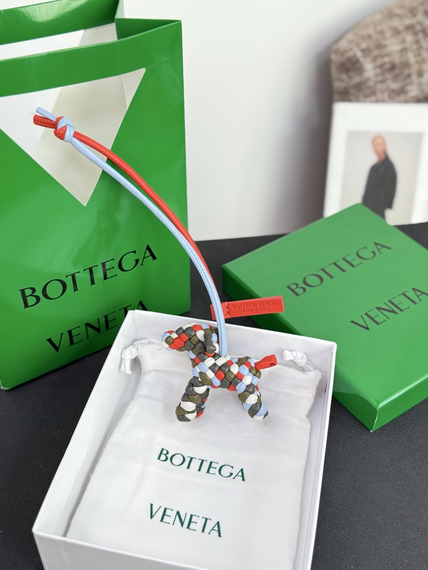 Bottega Veneta Beaded Dog Charm